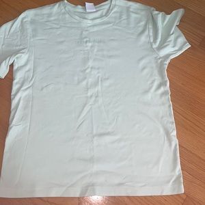 light green zara a shirt
